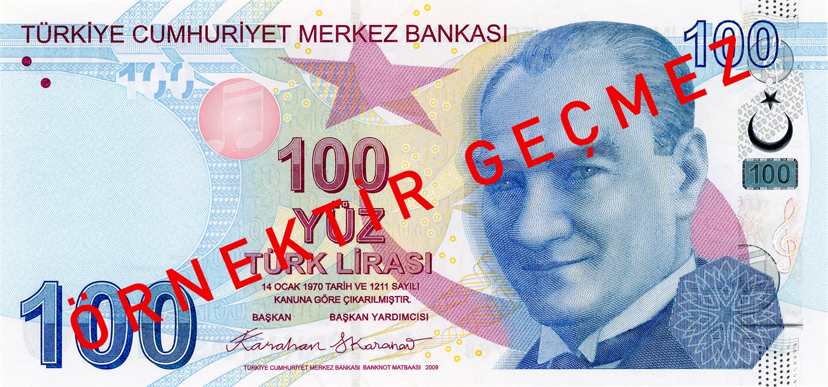 9.Emisyon 100 Türk Lirası VI.Tertip